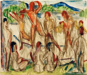 Bathers at the Lake